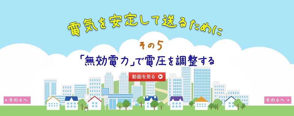 電気を安定して送るために その５ 『無効電力』で電圧を調整する